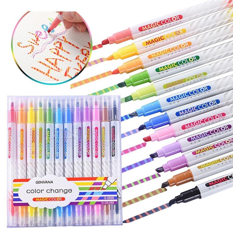 12pcs Dual Lub Tswv Yim Hloov Cov Ntsiab Lus
