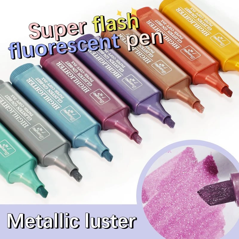 8 Xim Hlau Glitter Highlighter Teeb