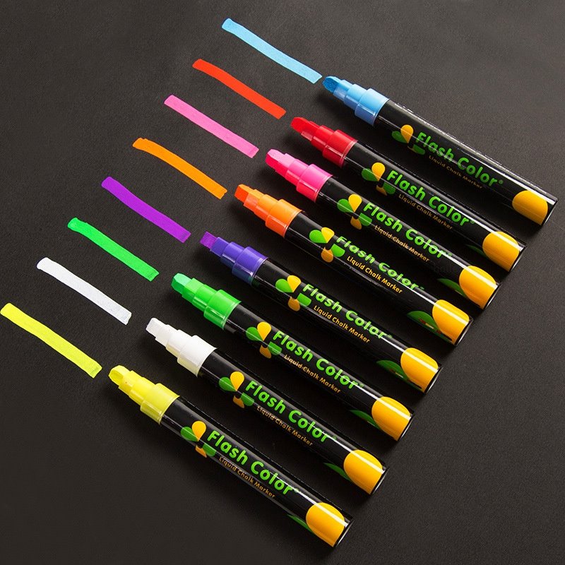 8 Pob 6 hli Liquid Chalk Markers