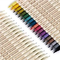 3pcs Retro Colour Calligraphy Txhuam Txhuam Teeb