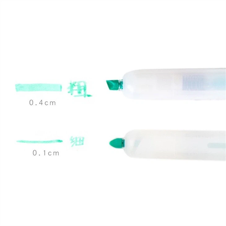 6pcs Mild Colors Retractable Highlighter