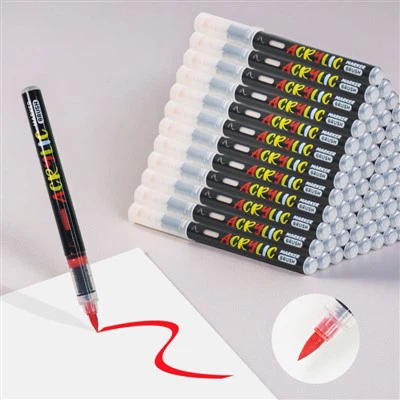 Txhuam cov ncauj lus ncaj nraim kua acrylic cim